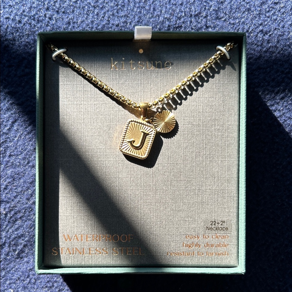 J Initial Necklace ✨